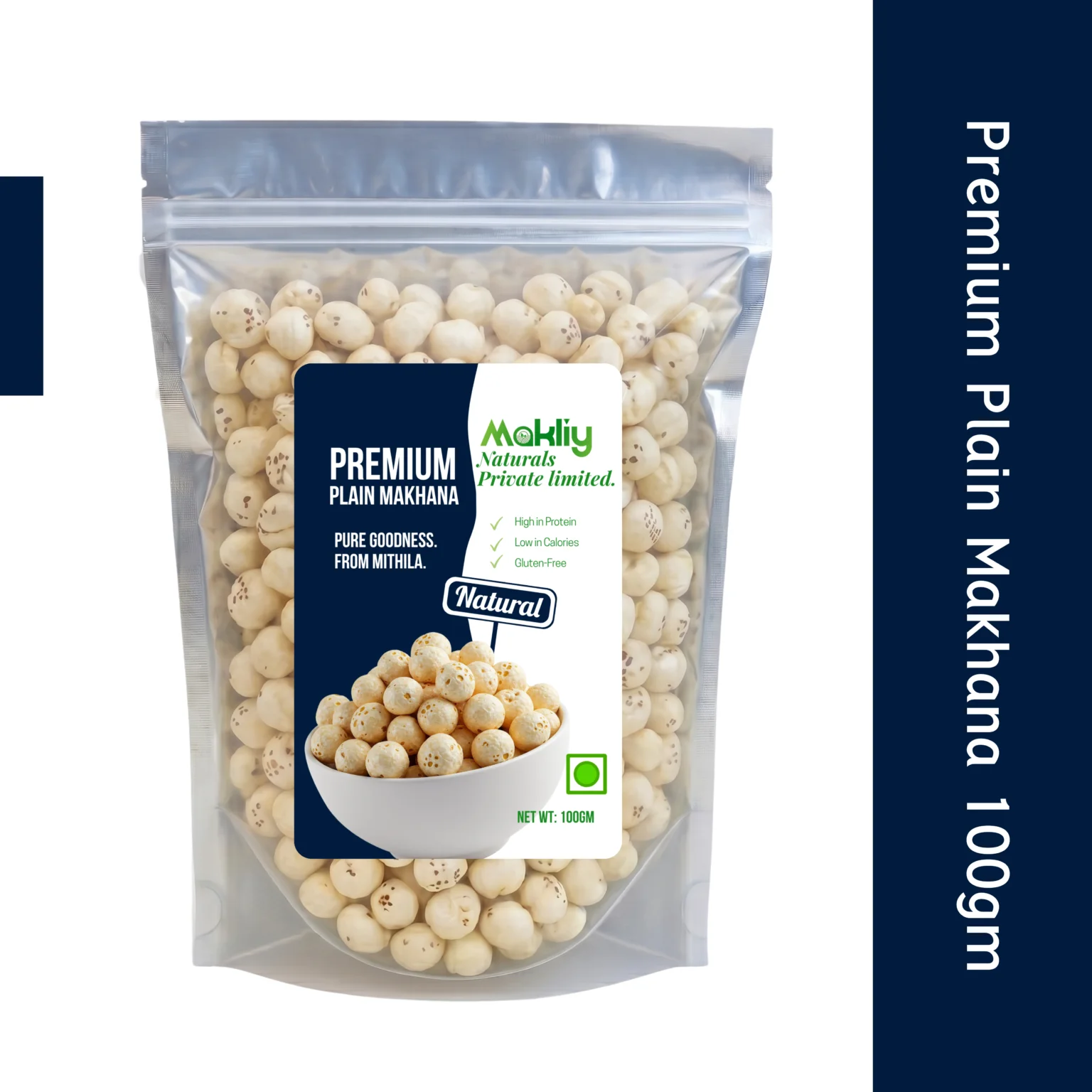 Makliy Naturals Premium Plain Makhana 100g