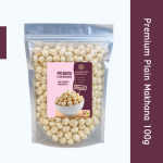 MADHUWAN Premium Plain Makhana | Natural Fox Nuts | Healthy| From Mithila, Bihar (1 x 100 g)