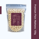 MADHUWAN Premium Plain Makhana | Natural Fox Nuts | Healthy| From Mithila, Bihar (1 x 100 g)