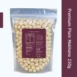 Madhuwan Premium Plain Makhana | Natural Fox Nuts | Healthy| From Mithila, Bihar (1 x 250 g)