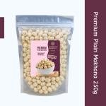 Madhuwan Premium Plain Makhana | Natural Fox Nuts | Healthy| From Mithila, Bihar (1 x 250 g)