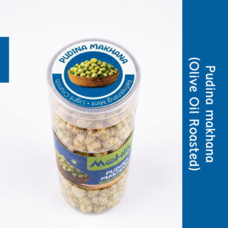 MAKLIY Pudina Makhana (Olive Oil Roasted) 100g | Premium Roasted Fox Nuts | High Protein & Fiber | Gluten-Free Snack